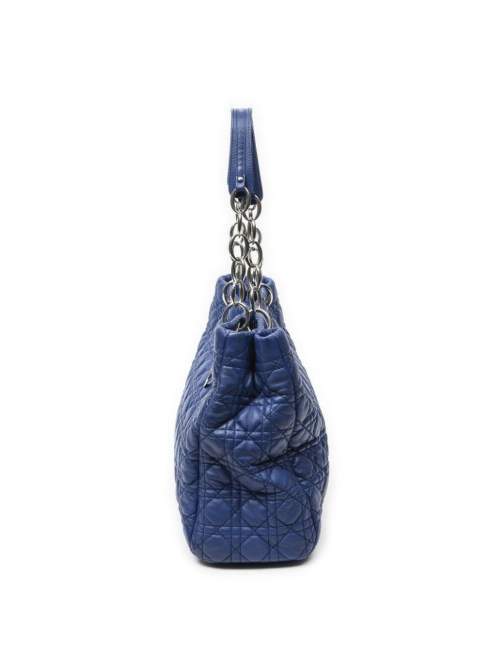 Dior Soft Shopping Tote Navy Canada Lambskin Leather - Picture 3 of 15